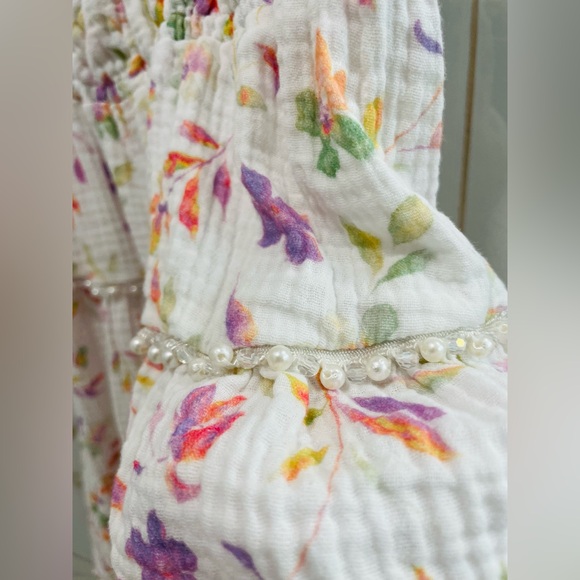 Wildfox couture Delphine Floral Tiered Midi Sundress XS Cottagecore Summer Dress - Picture 7 of 15